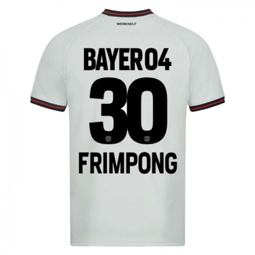 Fotbalový Dres Bayer 04 Leverkusen Jeremie Frimpong 30 Venkovní Dresy 2023-24 Fotbalový Dres Bayer 04 Leverkusen Jeremie Frimpong 30 Venkovní Dresy 2023-24
